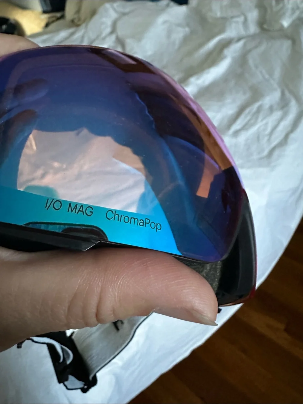 Goggles with Spare Green Lens SMITH I/O MAG CromoPop Blue/Purple Mirrored